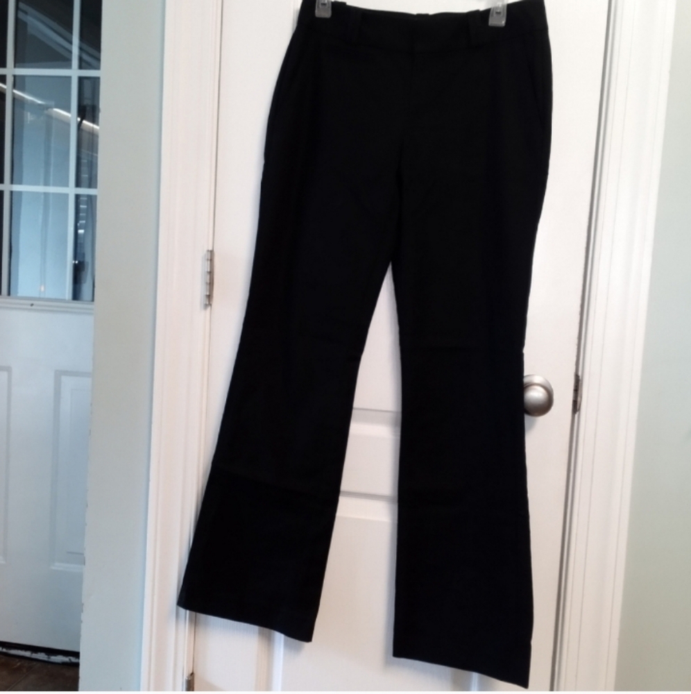 Banana Republic Women Black Classic Martin Fit 4R Career Office Bootcut Flare